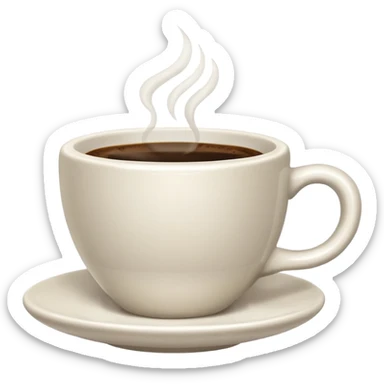 tazzina di caffè, isolated on white background sticker