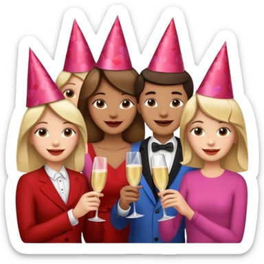 valentine brunch sticker