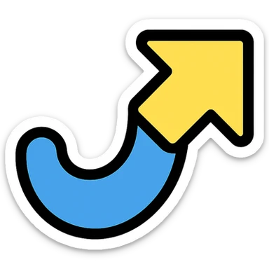 simple blue line icon sticker