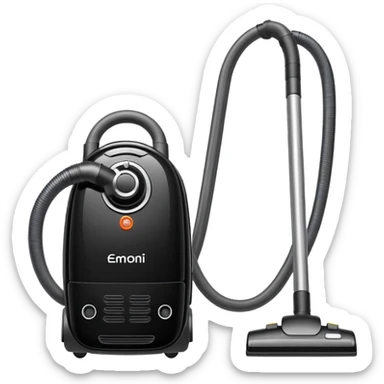 vacuum black sticker