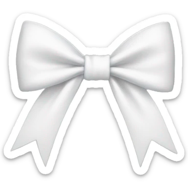 white bow sticker