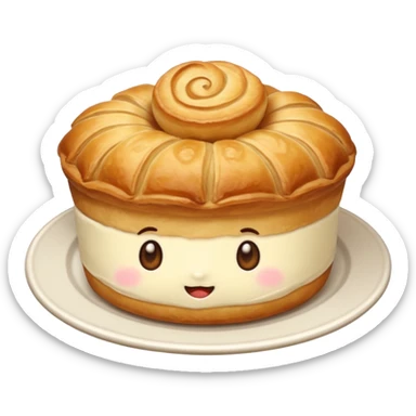 Plate cottage cutie sticker