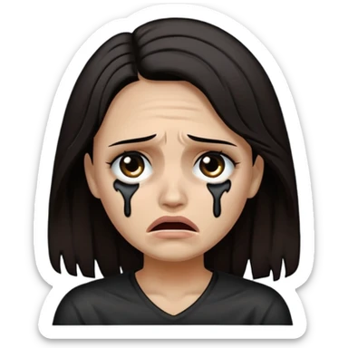 caveira chorando sticker