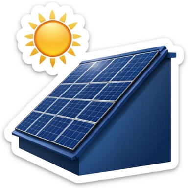 solar panel on roof emoji sticker