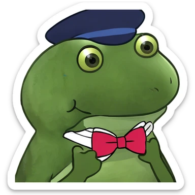 Frog sticker