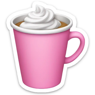 pink cup sticker