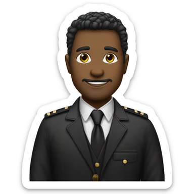 moreno baixinho de cabelo preto e com cavanhaque de olhos pretos de jaqueta preta segurando uma bandeira sticker