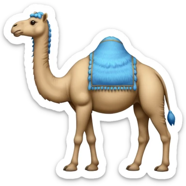 blue camel sticker