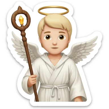 Healer male angel sticker