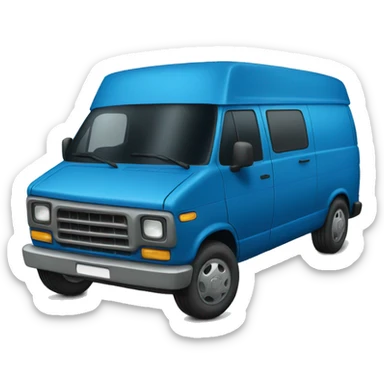 Big Blue Van sticker