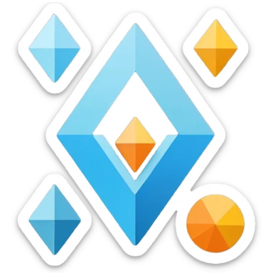 quiero crear iconos para Vector (vector):    (-1, 0, 1),    (-1.0, 0.0, 1.0),     ('a', '1', '@', "!")    →    1D,    eje X,    datos homogéneos  sticker