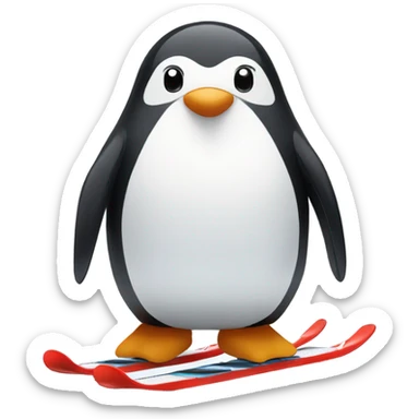 Penguin sking sticker