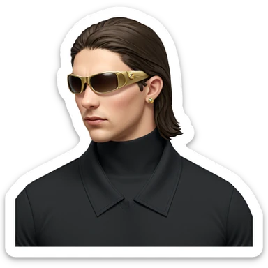 realistic jewelry with sunglasses sticker