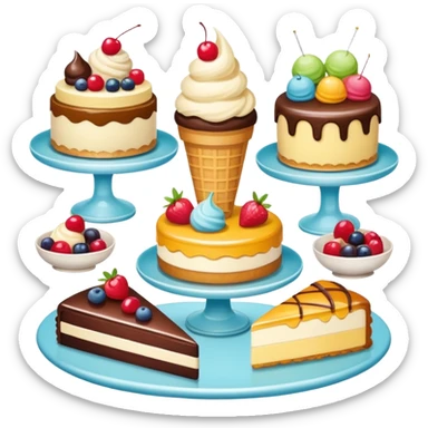 dessert menu sticker
