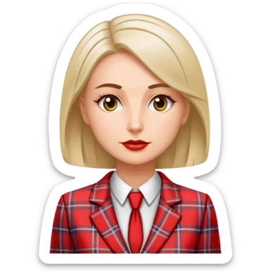  polish woman politician plaid  sticker