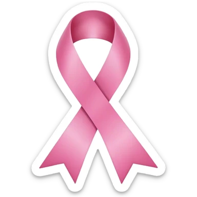 Pink ribbon sticker