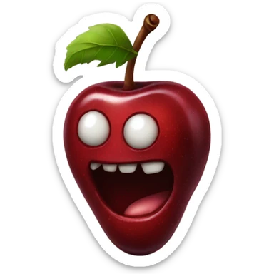 rotten cherry  sticker