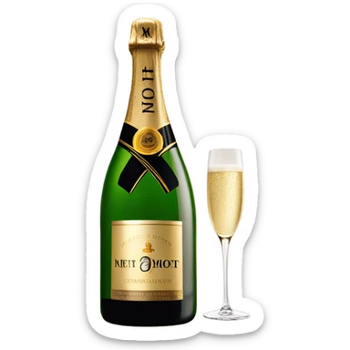Moet Champagner  sticker
