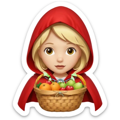little red riding hood sticker