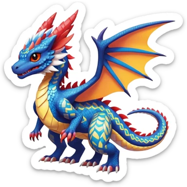  exotic Fakémon-Pokémon-Dutch-Angel-Dragon-Nargacuga-Vernid-creature sticker