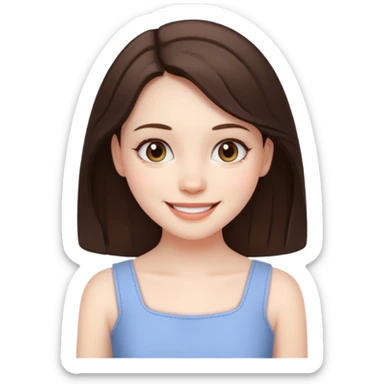 pretty burnette poor girl sticker