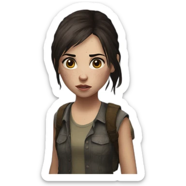 Abby the last of us sticker