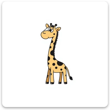 Giraffe sticker