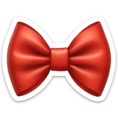 red bow sticker