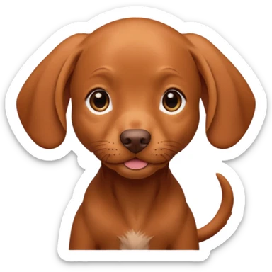 Cute lil vizsla puppy sticker