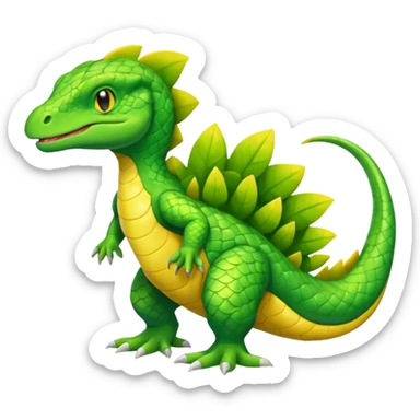 Sandile-Helioptile-Grovyle-fusion (full body) sticker