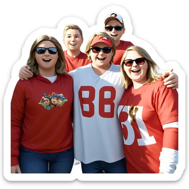 boys enjoying the outdoors sticker