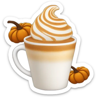 Pumpkin spice latte sticker