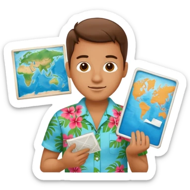 unique looking tourist sticker