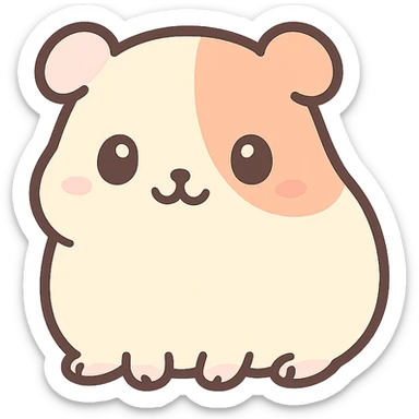 una cobaya tierna sticker