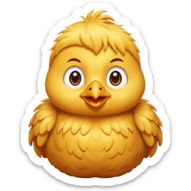 Little chicken is waking up his grandmother sticker
