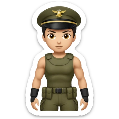 Marine squat sticker