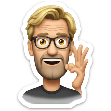 Jurgen Klopp dizzy emoji sticker