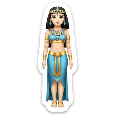 fullbody Cleopatra front view sticker