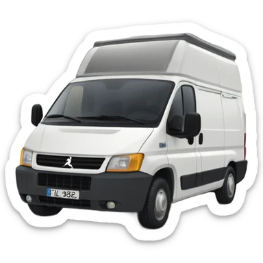 Peugeot Boxer als Van mit zwei fenster seitlich sticker