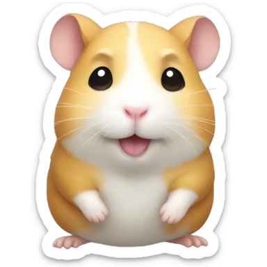 Anime hamster sticker
