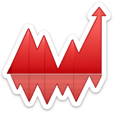 chart going down sticker