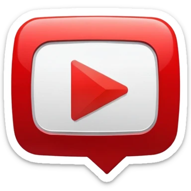YouTube logo with red play button sticker
