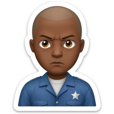 prison guys angry sticker