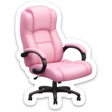 Pastel pink gaming chair sticker