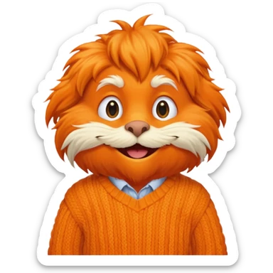 Preppy lorax sticker