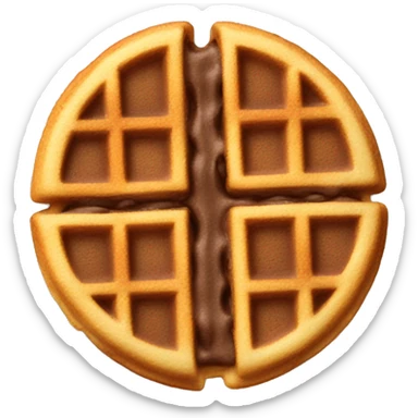 chocolate chip waffle  sticker