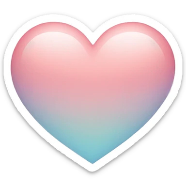 Heart with soft colors sticker