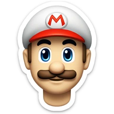 Super Mario Emoji pixelied sticker