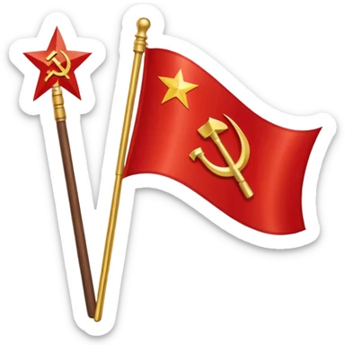 Soviet union flag sticker