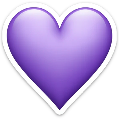 heart-deep-violet-and-white-color sticker